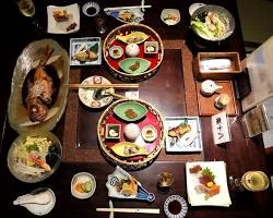 유후인 맛집 추천, 식사·간식·카페 6 유후인 료칸 가이세키 석식
